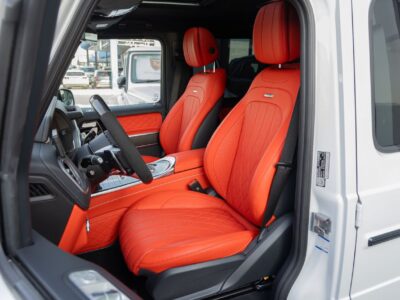 2025 Mercedes-Benz G 63 AMG 4.0L V8 Turbo Petrol Engine White Red SUV Performance Package