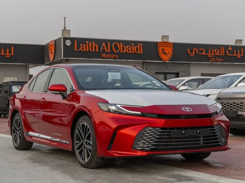 2026 Toyota Camry LUMIERE 2.5 Litres 4-Cylinder Hybrid Engine Red Tan Sedan GCC Specs