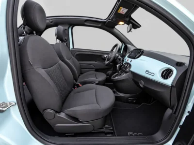 2023 Fiat 500 Lounge Convertible 4 Cylinders Petrol Engine Green Black Soft Top Convertible GCC
