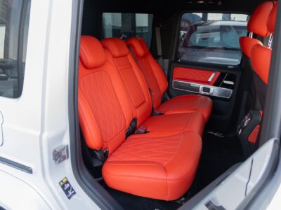2025 Mercedes-Benz G 63 AMG 4.0L V8 Turbo Petrol Engine White Red SUV Performance Package