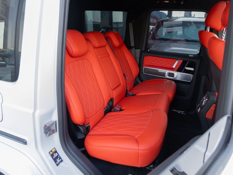 2025 Mercedes-Benz G 63 AMG 4.0L V8 Turbo Petrol Engine White Red SUV Performance Package