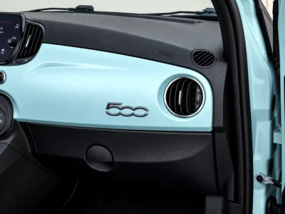 2023 Fiat 500 Lounge Convertible 4 Cylinders Petrol Engine Green Black Soft Top Convertible GCC