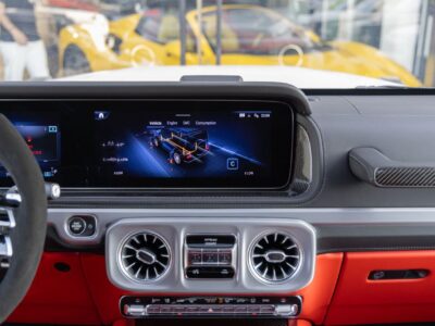 2025 Mercedes-Benz G 63 AMG 4.0L V8 Turbo Petrol Engine White Red SUV Performance Package