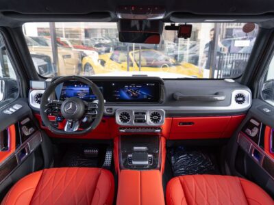 2025 Mercedes-Benz G 63 AMG 4.0L V8 Turbo Petrol Engine White Red SUV Performance Package