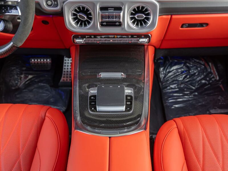 2025 Mercedes-Benz G 63 AMG 4.0L V8 Turbo Petrol Engine White Red SUV Performance Package