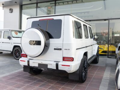 2025 Mercedes-Benz G 63 AMG 4.0L V8 Turbo Petrol Engine White Red SUV Performance Package