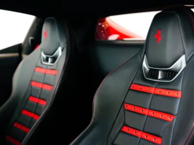 2023 Ferrari 296 GTB Standard 3.0-liter Twin-Turbocharged V6 Hybrid Engine Red Black Coupe