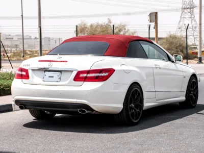 2012 Mercedes-Benz E-Class E 350 6 Cylinders Petrol Engine White Red Soft Top Convertible