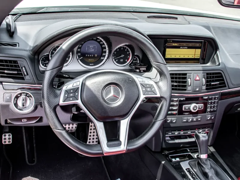 2012 Mercedes-Benz E-Class E 350 6 Cylinders Petrol Engine White Red Soft Top Convertible