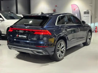 2023 Audi Q8 55 TFSI quattro S line 3.0L Turbocharged V6 Petrol Engine Blue Black SUV GCC Specs