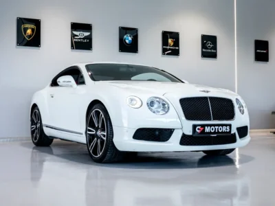 2015 Bentley Continental GT 4.0L Twin-Turbocharged V8 Petrol Engine White Red Coupe GCC
