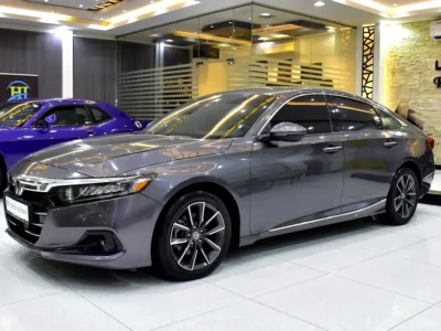2022 Honda Accord EX-L 4 Cylinders Petrol Engine Grey Beige Sedan GCC Specs Automatic