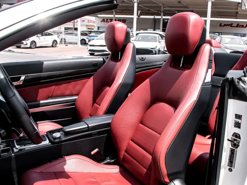 2012 Mercedes-Benz E-Class E 350 6 Cylinders Petrol Engine White Red Soft Top Convertible