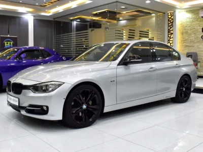 2013 BMW 3-Series 335i 6 Cylinders Petrol Engine Silver Red Sedan GCC Specs Automatic