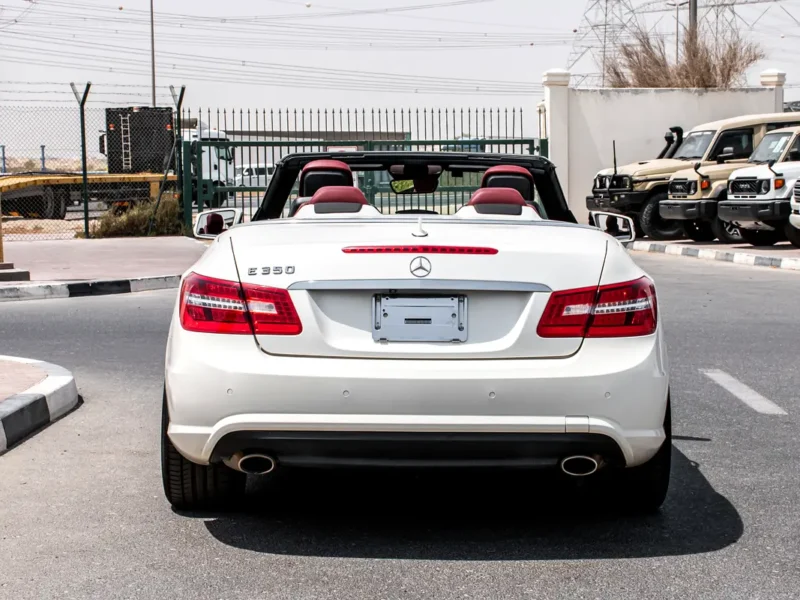 2012 Mercedes-Benz E-Class E 350 6 Cylinders Petrol Engine White Red Soft Top Convertible