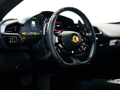 2023 Ferrari 296 GTB Standard 3.0-liter Twin-Turbocharged V6 Hybrid Engine Red Black Coupe