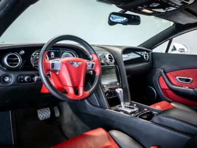 2015 Bentley Continental GT 4.0L Twin-Turbocharged V8 Petrol Engine White Red Coupe GCC
