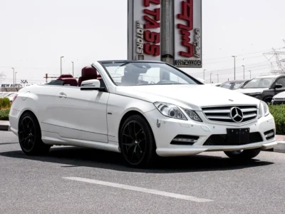 2012 Mercedes-Benz E-Class E 350 6 Cylinders Petrol Engine White Red Soft Top Convertible