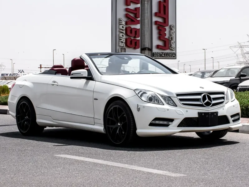 2012 Mercedes-Benz E-Class E 350 6 Cylinders Petrol Engine White Red Soft Top Convertible