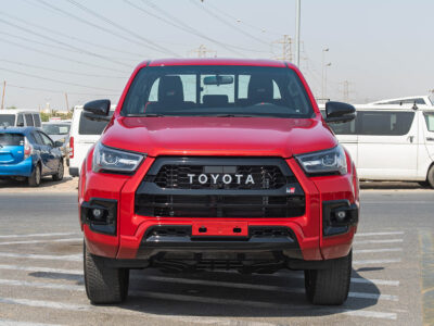 2026 Toyota Hilux 2.4 Litres 4 Cylinders Diesel Engine Red Black Pickup Truck GCC Specs