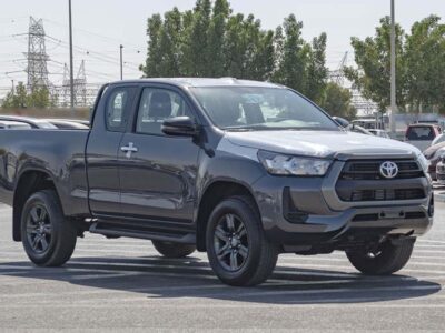 2026 Toyota Hilux 2.4 Litres 4 Cylinders Diesel Engine Dark Grey Black Pickup Truck GCC Specs