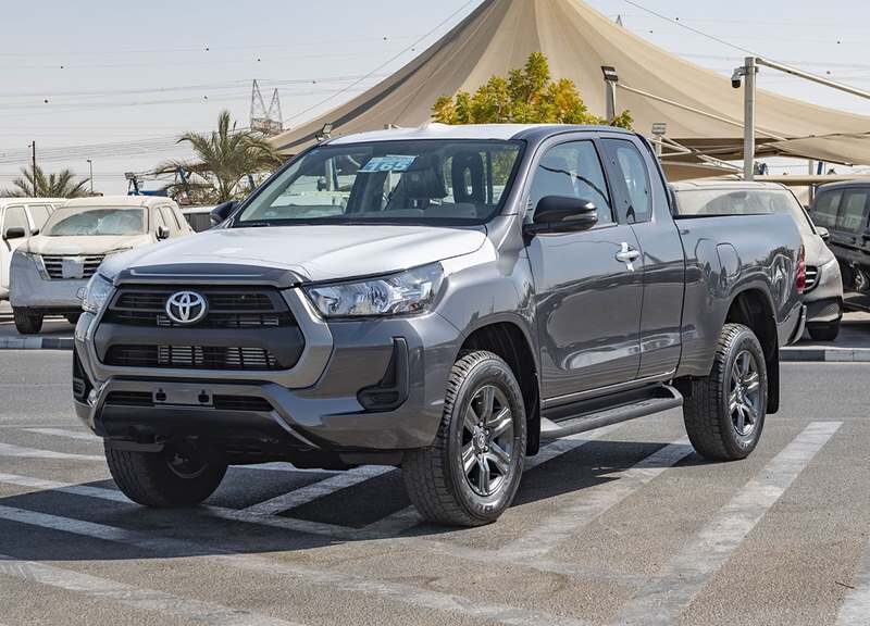 2026 Toyota Hilux 2.4 Litres 4 Cylinders Diesel Engine Dark Grey Black Pickup Truck GCC Specs