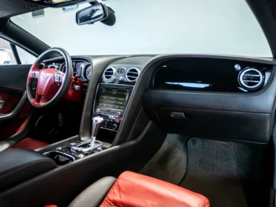 2015 Bentley Continental GT 4.0L Twin-Turbocharged V8 Petrol Engine White Red Coupe GCC