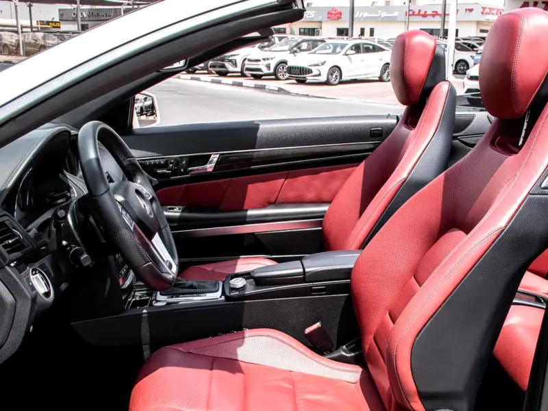 2012 Mercedes-Benz E-Class E 350 6 Cylinders Petrol Engine White Red Soft Top Convertible