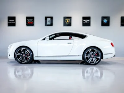 2015 Bentley Continental GT 4.0L Twin-Turbocharged V8 Petrol Engine White Red Coupe GCC