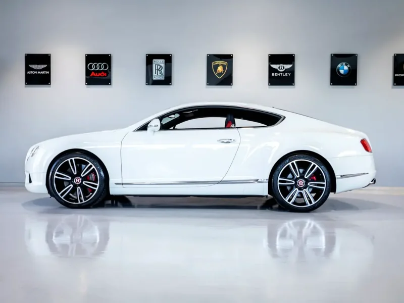 2015 Bentley Continental GT 4.0L Twin-Turbocharged V8 Petrol Engine White Red Coupe GCC