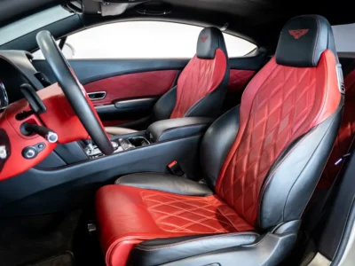 2015 Bentley Continental GT 4.0L Twin-Turbocharged V8 Petrol Engine White Red Coupe GCC