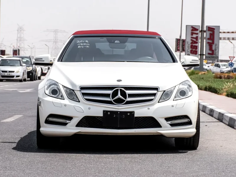 2012 Mercedes-Benz E-Class E 350 6 Cylinders Petrol Engine White Red Soft Top Convertible