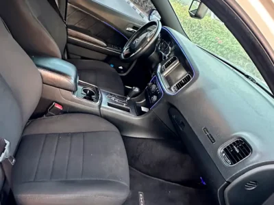 2013 Dodge Charger R/T 5.7 Litres HEMI V8 Petrol Engine White Black Sedan GCC Specs