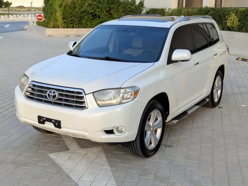 2010 Toyota Highlander Limited 3.5 Litres V6 Petrol Engine White Beige SUV Full Option US Specs