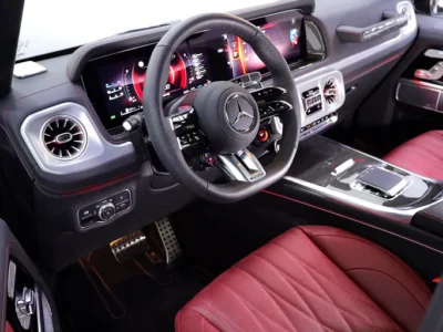 2026 Mercedes-Benz G-Class G 63 AMG 4.0L V8 Biturbo Engine Black Maroon SUV CARBON INTERIOR