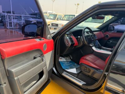 2020 Land Rover Range Rover Sport HSE 3.0 Litres 6 Cylinders Petrol Engine Black Red SUV GCC