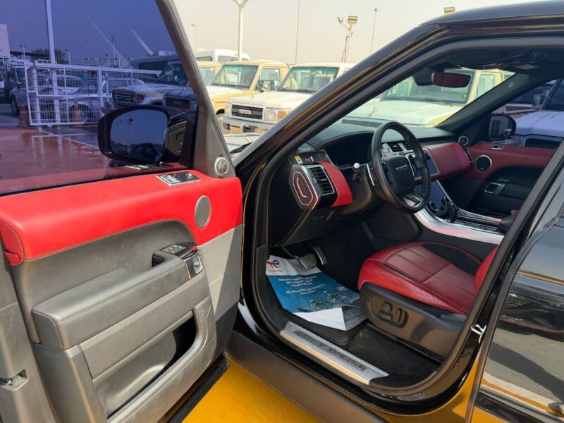 2020 Land Rover Range Rover Sport HSE 3.0 Litres 6 Cylinders Petrol Engine Black Red SUV GCC
