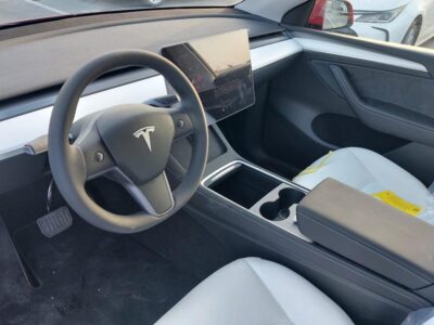 2024 Tesla Model Y Electric Vehicle Red Beige SUV GCC Specs Automatic RWD