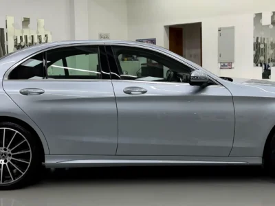 2018 Mercedes-Benz C-Class C200 4 Cylinders Petrol Engine Blue Red Sedan GCC Specs
