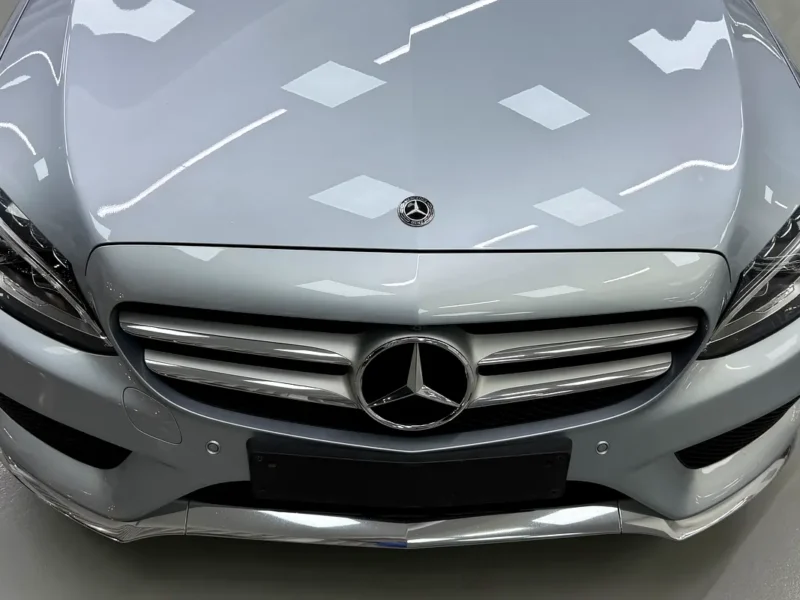 2018 Mercedes-Benz C-Class C200 4 Cylinders Petrol Engine Blue Red Sedan GCC Specs