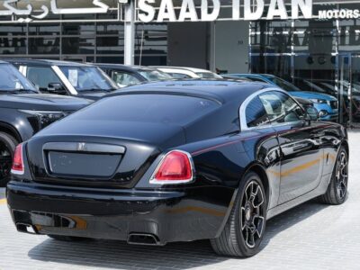 2018 Rolls-Royce Wraith Black Badge 6.6-liter twin-turbocharged V12 Engine Black Red Coupe