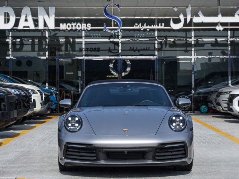 2021 Porsche 911 3.0-liter twin-turbo flat-six Engine Silver Black Convertible GCC Specs