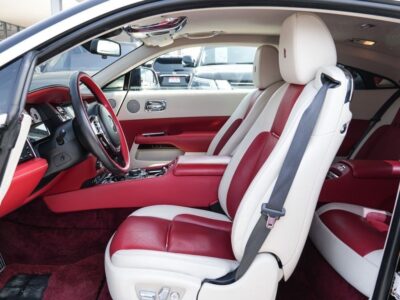 2018 Rolls-Royce Wraith Black Badge 6.6-liter twin-turbocharged V12 Engine Black Red Coupe