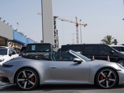 2021 Porsche 911 3.0-liter twin-turbo flat-six Engine Silver Black Convertible GCC Specs