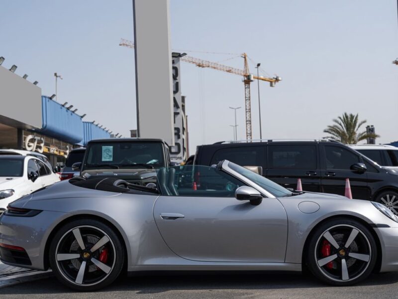 2021 Porsche 911 3.0-liter twin-turbo flat-six Engine Silver Black Convertible GCC Specs
