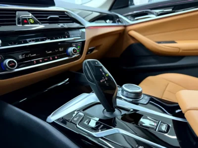 2021 BMW 5-Series 520i Exclusive 4 Cylinders Petrol Engine Black Brown Sedan GCC Specs