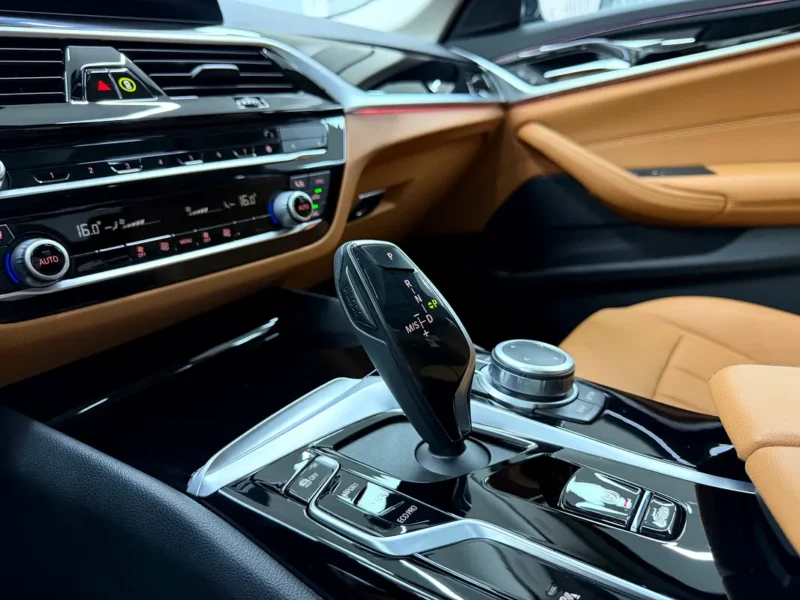 2021 BMW 5-Series 520i Exclusive 4 Cylinders Petrol Engine Black Brown Sedan GCC Specs