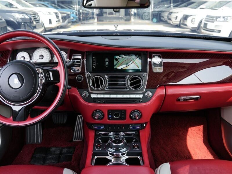 2018 Rolls-Royce Wraith Black Badge 6.6-liter twin-turbocharged V12 Engine Black Red Coupe