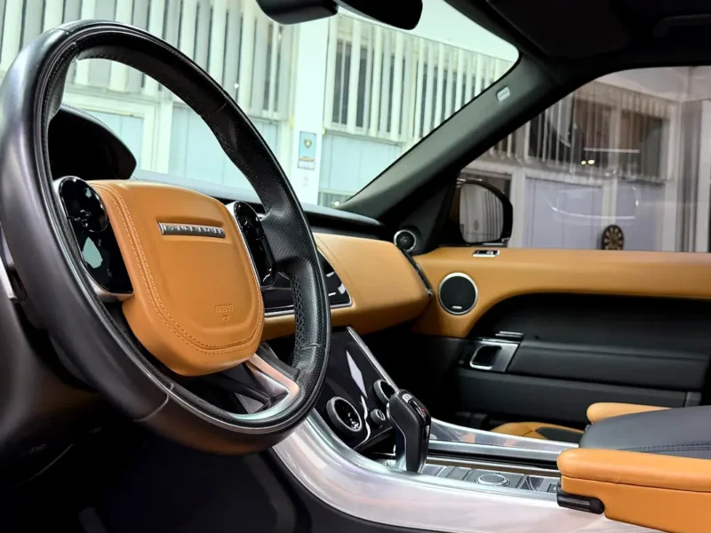 2019 Land Rover Range Rover Sport HSE Dynamic 8 Cylinders Petrol Engine Black Brown SUV