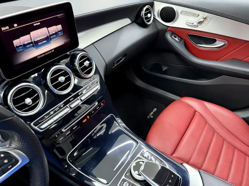2018 Mercedes-Benz C-Class C200 4 Cylinders Petrol Engine Blue Red Sedan GCC Specs